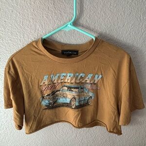 American Spirit Graphic Crop Top